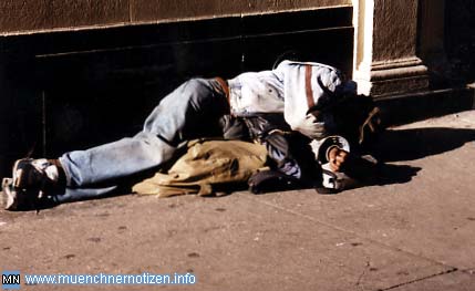 Obdachloser in New York